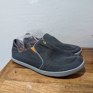 Olukia Nohea Mesh Gray Orange 10188-4242 Slip-On‎ Shoes Men's Size 10 US/43 EU